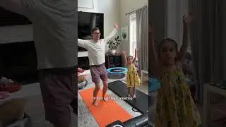 Teaching my niece yoga.
