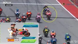 Start Terakhir, Mark Marquez Melesat Urutan Atas