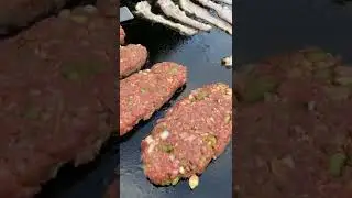 Long meatloaf burgers w/ cashews. It’s for sure a delicious and different way to make juicy meatloaf