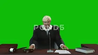 Judge Green Screen Animation