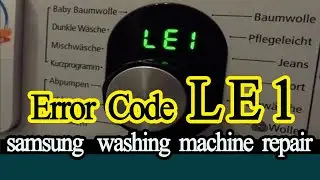 samsung washing machine error code le1