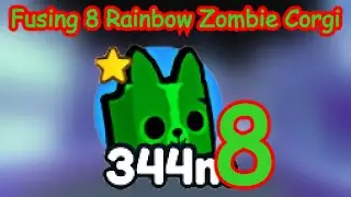 🧟 Fusing 8 RAINBOW Zombie Corgi! (Pet Simulator X - Roblox)