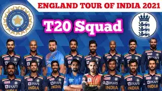India vs England T20 Series 2021   BCCI Announced confirmed Squad   IND vs ENG T20 Final Squad
