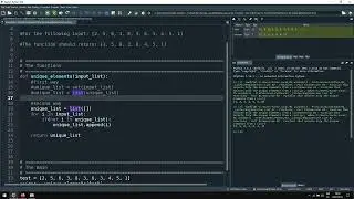 Python Programming – Function that Selects Only the Unique Elements from a List
