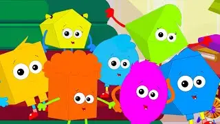Ten Little Shapes, Counting Song and Preschool Rhyme for Children
