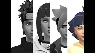 [Sims 4]  Create a sim - Himawari Uzumaki (With CC)
