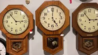 Howard Miller Shelbourne Regulator Wall Clock chimes 5 PM