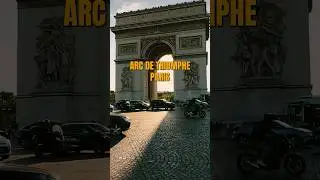 Arc De Triomphe, Paris 🇫🇷 #paris #travel #europe #travelshorts #cinematic #travelvideo #carvideo