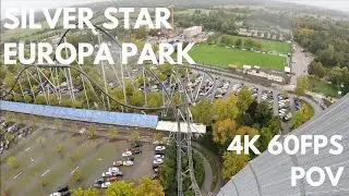 Silver Star front row POV 4K 60 fps  - Europa Park Germany 2024