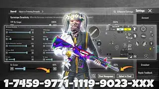 NEW UPDATE 4.0🔥BEST SENSITIVITY CODE + CONTROL SETTINGS BGMI/PUBG MOBILE