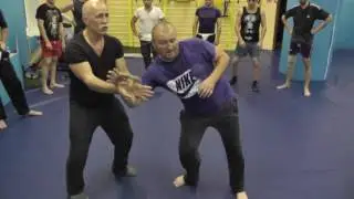 Active Defense System Strela Work against a knife Practice of serial technique