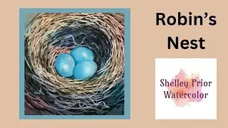 Watercolour Birds Nest with Shelley Prior