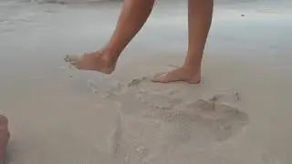Footjob! | Feet in sand