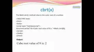 Math Object in JavaScript