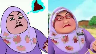 Goyang Upin & Ipin Crazy Cartoon Drawing Meme  | Upin And Ipin Funny Video