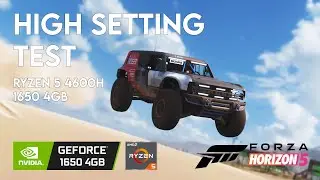 Forza Horizon 5 | Ryzen 5 4600H + 1650 4GB + 16GB 3200Mhz | High Settings (Custom)