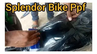 Hero Splendor Bike Tank Ppf // Bike Lamination //