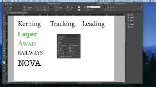 InDesign CC 2020 - kerning tracking leading