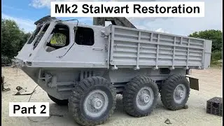 Stalwart Mk2 Restoration Part 2: Sand Blasting and Painting.
