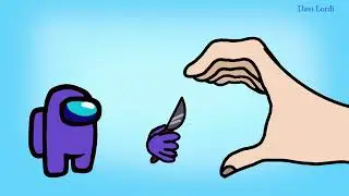 Mini Crewmate Kills Finger Heart | Among Us
