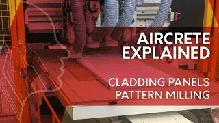 Surface pattern milling on AAC cladding panels