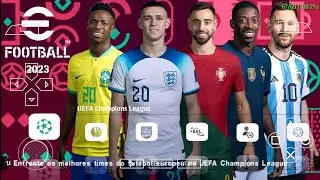 eFOOTBALL PES 2023 PPSSPP CAMERA PS5 PETER DRURY COMMENTARY REAL FACES NEW KITS & TRANSFERS 2023