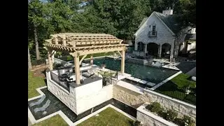 Luxurious Double Pool Design with 360 Infinity Spa and Custom Pergola | Luxury Outdoor Living