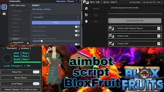 BloxFruits Script Aimbot | Neva hub | Crimson hub | Thunder z | pastebin💯