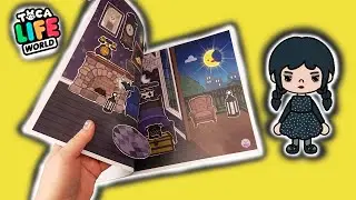 Toca Life World Quiet Book #1 Wednesday's Black House In Quiet Book