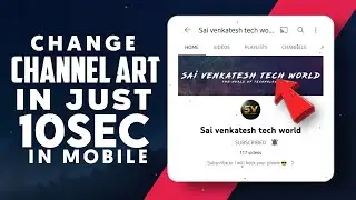 How to Upload channel Art/Banner in Phone #shorts