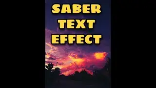 Saber text tutorial after effects