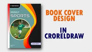 abstract book cover design in coreldraw