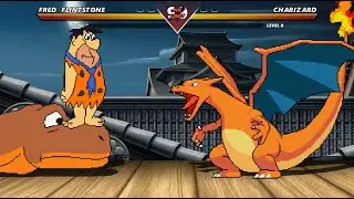 FRED FLINTSTONE VS CHARIZARD—HIGH LEVEL INTENSE FIGHTING!