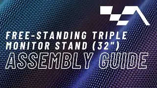 Advanced SimRacing | Free-Standing Triple Monitor Stand (Up to 32