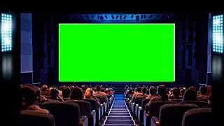 Cinema Green Screen | People Watching Cinema 