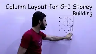 Column layout for Residential Building - Column layout for G+1 Storey Building