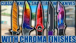 Classic Knife & Shattered Web Knives with Chroma Finishes ★ CS2 Showcase