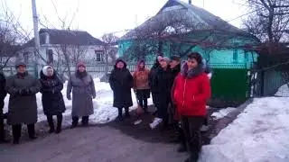 Катеринопіль. Громада вулиці Соборна спілкується з селищним головою