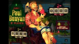 1968 Gottlieb PAUL BUNYAN pinball machine