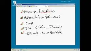 Exception and Error Handling in PowerShell