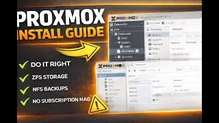 Proxmox VE 9 Install From Scratch (Beginner Guide) ZFS, NFS Backups & Best Practices