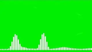 Audio Spectrum Green Screen  No Music