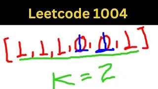 Leetcode 1004 : Max Consecutive Ones III, Sliding Window Technique