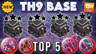BEST-05 UNBEATEN TH9 WAR / FARM / CWL BASE || TH9 BASE 2025 || TH9 ANTI 3 STAR || CLASH OF CLANS