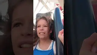 Hilarious rollercoaster reaction 😂 #funny #funnyshorts #funnykids #funnyvideo #rollercoaster