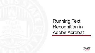 Running Text Recognition in Adobe Acrobat [2023]