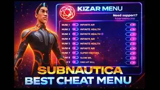 FORBIDDEN KIZAR MENU SUBNAUTICA GOD MODE + NO HUNGER HACK! 🍗👑