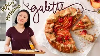 Peach & Pistachio Galette |桃子开心果派饼