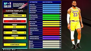 NBA 2K25 LEBRON JAMES BUILD 🔥 ALL AROUND ISO DEMIGOD BUILD!