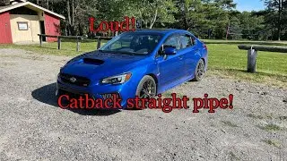 2019 wrx sti muffler and resonator delete sound clips Loud!